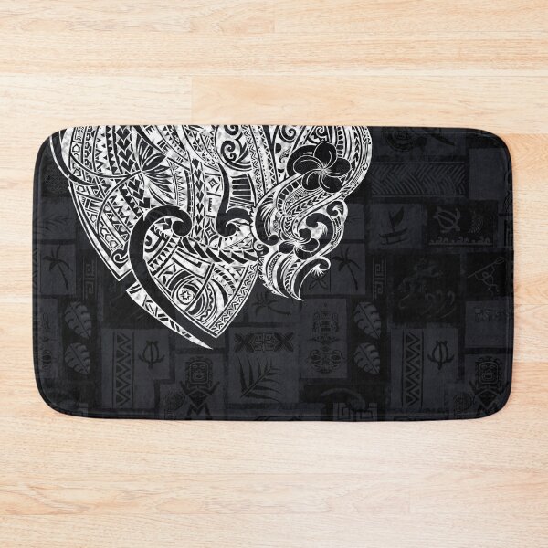 Item preview, Hawaiian - Samoan - Tapa Print With White Tribal Tattoos designed and sold by sunnthreads.
