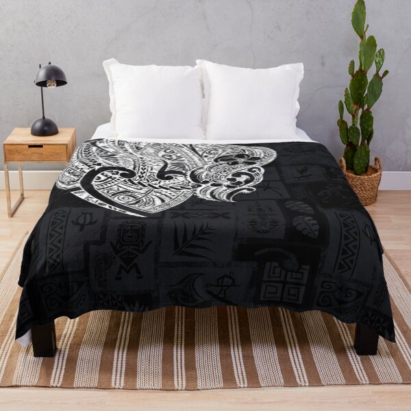 Item preview, Hawaiian - Samoan - Tapa Print With White Tribal Tattoos designed and sold by sunnthreads.