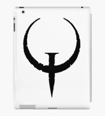 Classic Quake - Black on White iPad Case/Skin