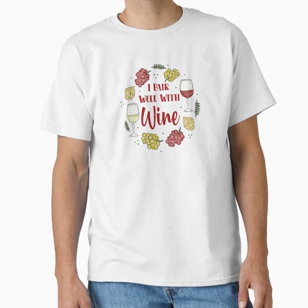 Item preview, I Pair Well With Wine designed and sold by KrisInStitches.