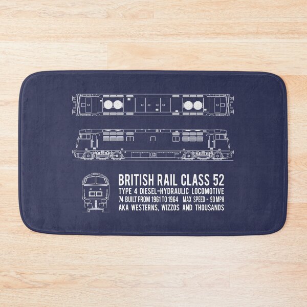 Item preview, British Rail Class 52 Western Wizzo Locomotive Blueprint Diagrams Gift designed and sold by Maljonic.