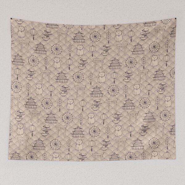 Item preview, Retro Asian Pattern designed and sold by Anastasia Shemetova.