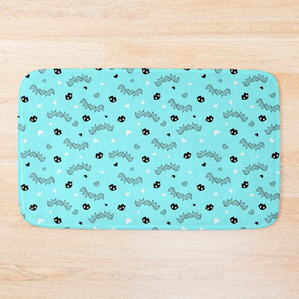 Item preview, Draculaura Cyan- Pastel Goth Vampire Lips Hearts Stars Tiling Design designed and sold by SnowAfterFyre.