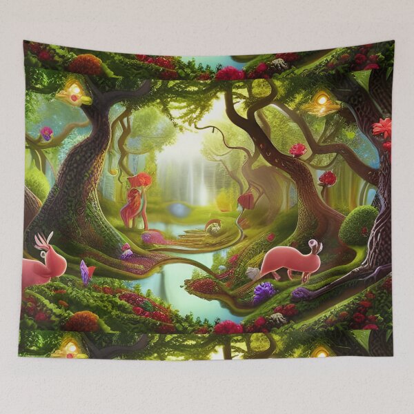 Item preview, Surreal magic forest designed and sold by FineArtworld7.