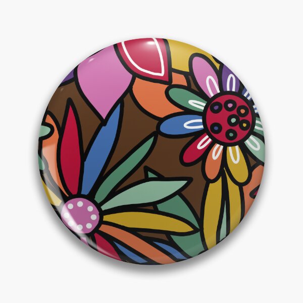 Item preview, Rainbow brown floral  designed and sold by Daisygraceart.