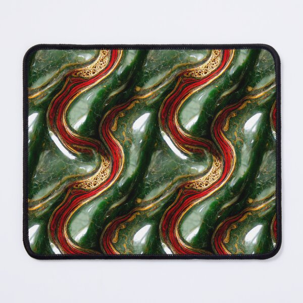Item preview, Green gold red marble pattern, Intricate marbling pattern designed and sold by TreasuryOE.