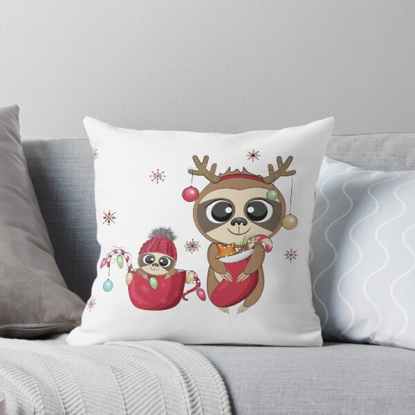 Item preview, Cute Mama and Baby Sloths at Christmas  designed and sold by Craftpixsy.