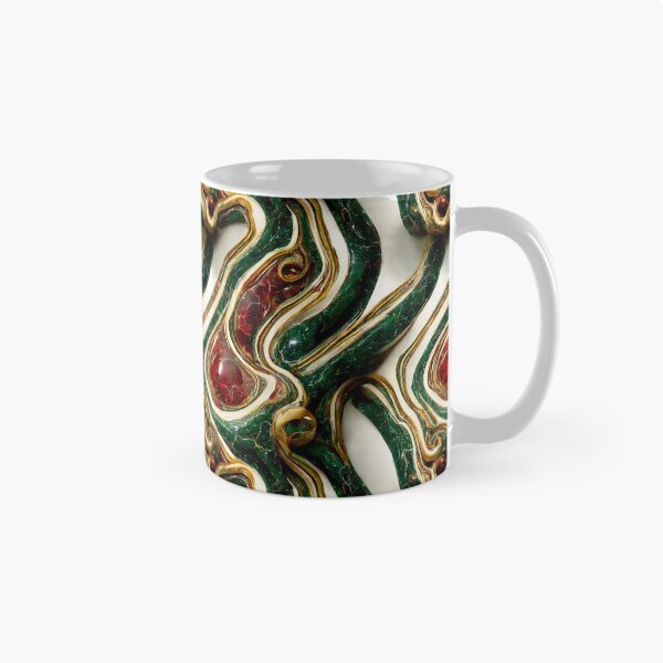 Item preview, Green gold red marble pattern, Intricate marbling pattern designed and sold by TreasuryOE.