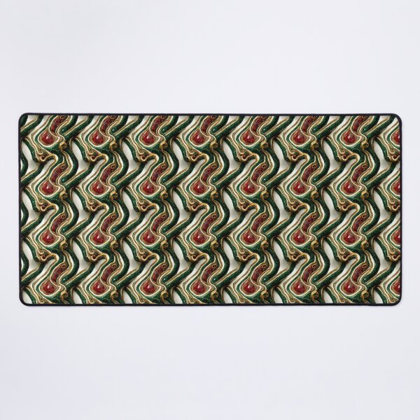 Item preview, Green gold red marble pattern, Intricate marbling pattern designed and sold by TreasuryOE.