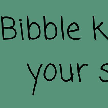Bibble knows your sins Sticker for Sale by lunchboxcrayon