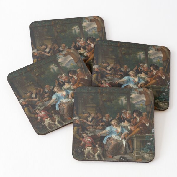 Item preview, Merry Company on a Terrace | Jan Steen | 1670 Dutch Golden Age Art designed and sold by CJET.
