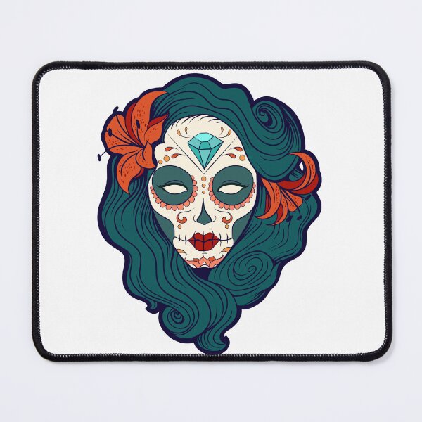 Item preview, Day Of The Dead Skull designed and sold by Ink Bloom Studio ⭐⭐⭐⭐⭐.