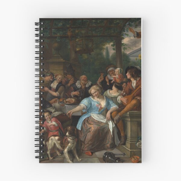 Item preview, Merry Company on a Terrace | Jan Steen | 1670 Dutch Golden Age Art designed and sold by CJET.