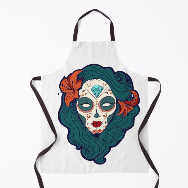 Item preview, Day Of The Dead Skull designed and sold by Ink Bloom Studio ⭐⭐⭐⭐⭐.