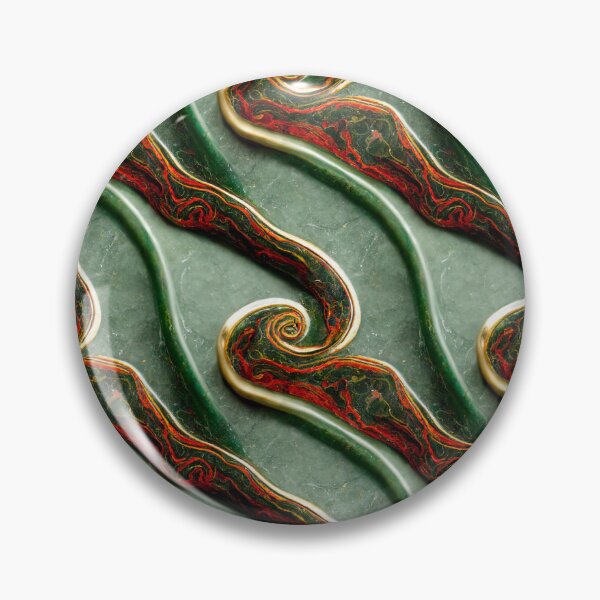 Item preview, Green gold red marble pattern, Intricate marbling pattern designed and sold by TreasuryOE.