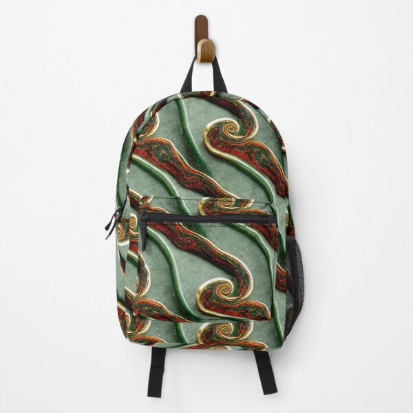 Item preview, Green gold red marble pattern, Intricate marbling pattern designed and sold by TreasuryOE.