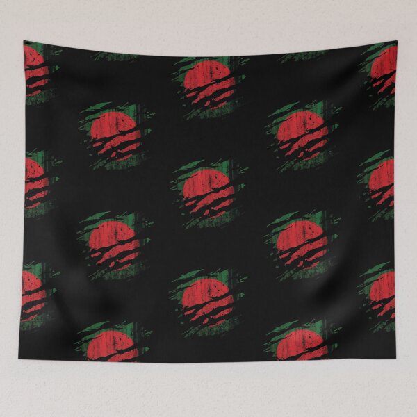 Item preview, Bangladesh - national flag, scratches, cracks designed and sold by Mohja-Design.