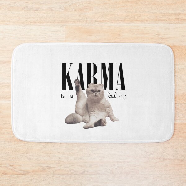 Item preview, "Karma is a cat" Meredith Taylor Swift Midnights Album designed and sold by sapphiretears.