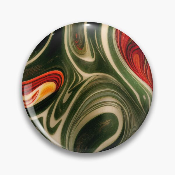 Item preview, Green gold red marble pattern, Intricate marbling pattern designed and sold by TreasuryOE.