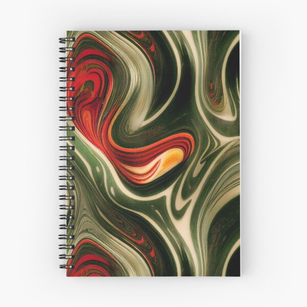 Item preview, Green gold red marble pattern, Intricate marbling pattern designed and sold by TreasuryOE.
