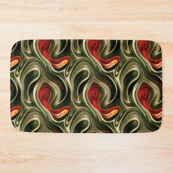 Item preview, Green gold red marble pattern, Intricate marbling pattern designed and sold by TreasuryOE.