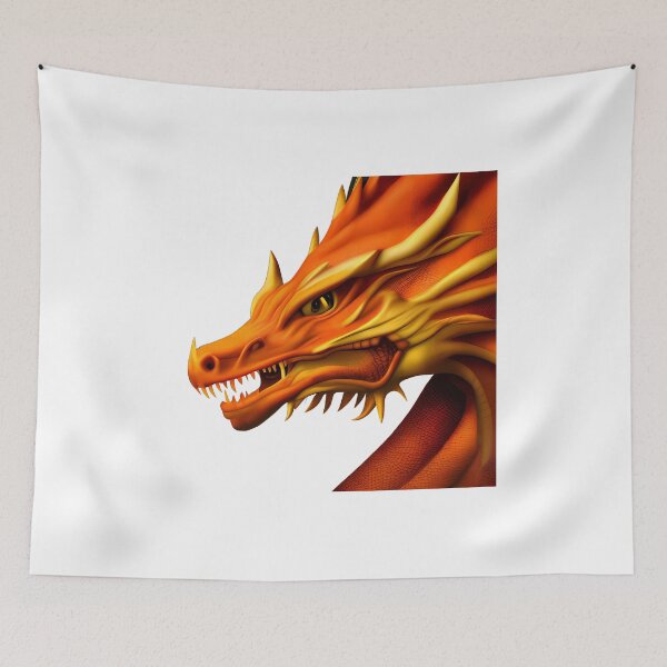 Item preview, Orange Chinese Dragon designed and sold by dragynrain.