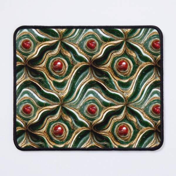 Item preview, Green gold red marble pattern, Intricate marbling pattern designed and sold by TreasuryOE.