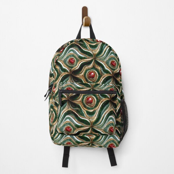 Item preview, Green gold red marble pattern, Intricate marbling pattern designed and sold by TreasuryOE.