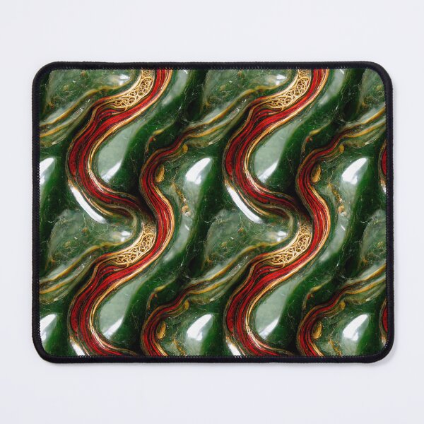 Item preview, Green gold red marble pattern, Intricate marbling pattern designed and sold by TreasuryOE.