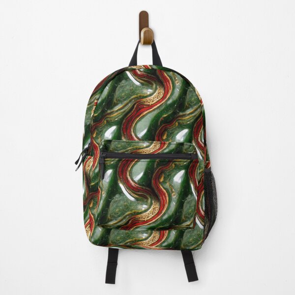 Item preview, Green gold red marble pattern, Intricate marbling pattern designed and sold by TreasuryOE.