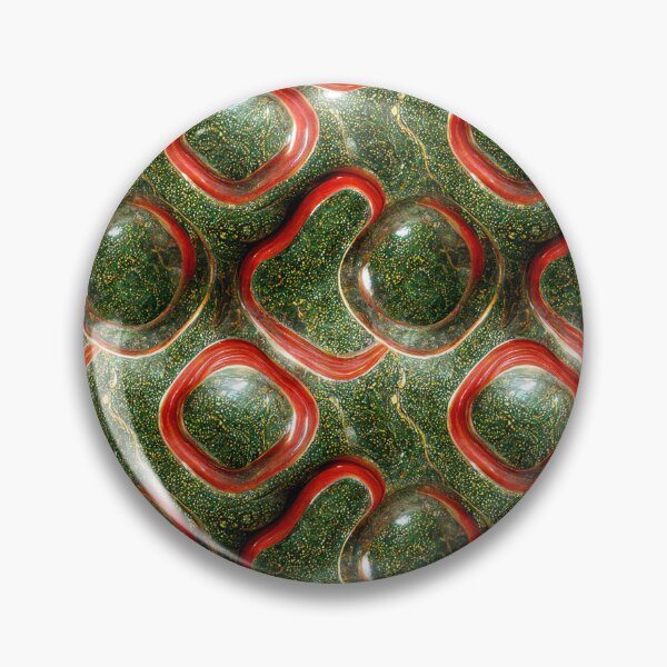 Item preview, Green gold red marble pattern, Intricate marbling pattern designed and sold by TreasuryOE.