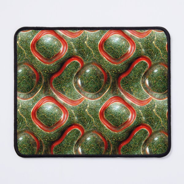 Item preview, Green gold red marble pattern, Intricate marbling pattern designed and sold by TreasuryOE.