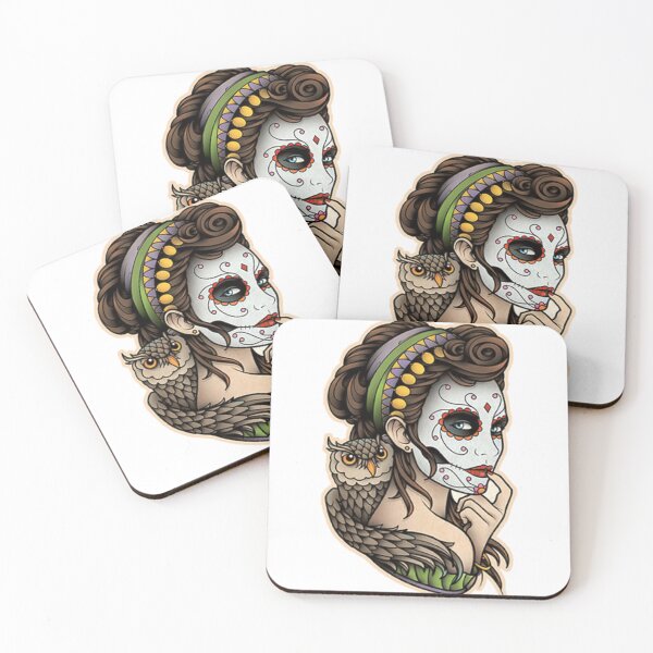 Item preview, Day Of The Dead Skull designed and sold by Ink Bloom Studio ⭐⭐⭐⭐⭐.