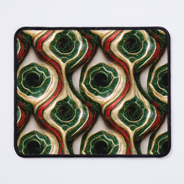 Item preview, Green gold red marble pattern, Intricate marbling pattern designed and sold by TreasuryOE.