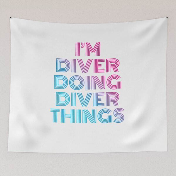Item preview, I'm Diver Doing Diver Things Retro Neon designed and sold by SVPOD.
