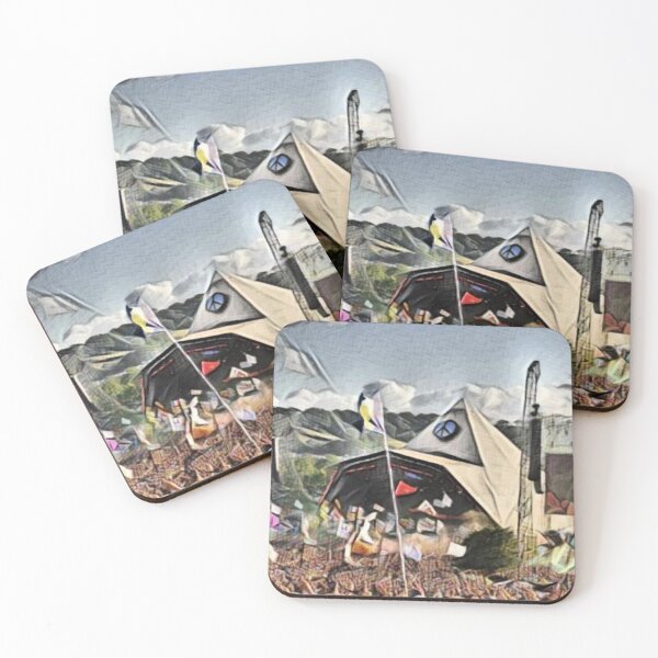 Item preview, Glastonbury Festival Pyramid Stage Artwork designed and sold by unitydesigneu.