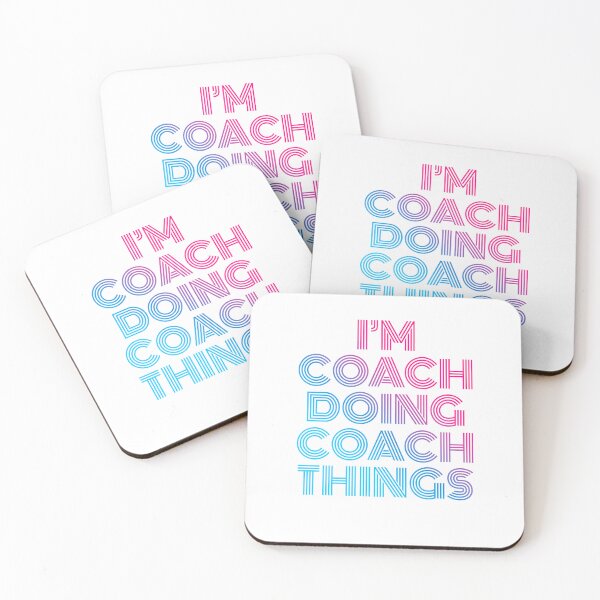 Item preview, I'm Coach Doing Coach Things Retro Neon designed and sold by SVPOD.