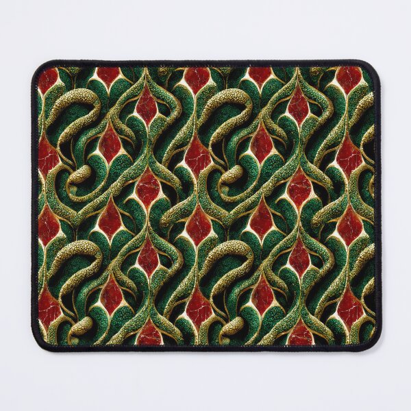 Item preview, Green gold red marble pattern, Intricate marbling pattern designed and sold by TreasuryOE.