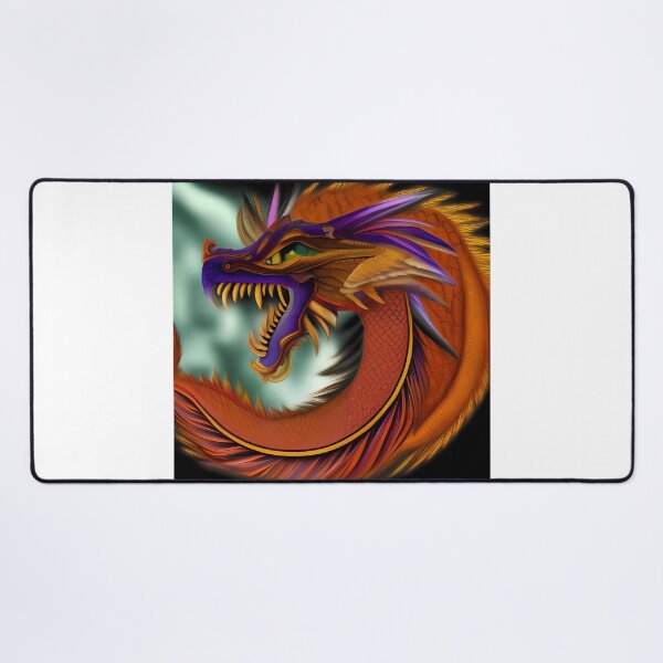 Item preview, Orange and Purple Chinese Dragon designed and sold by dragynrain.