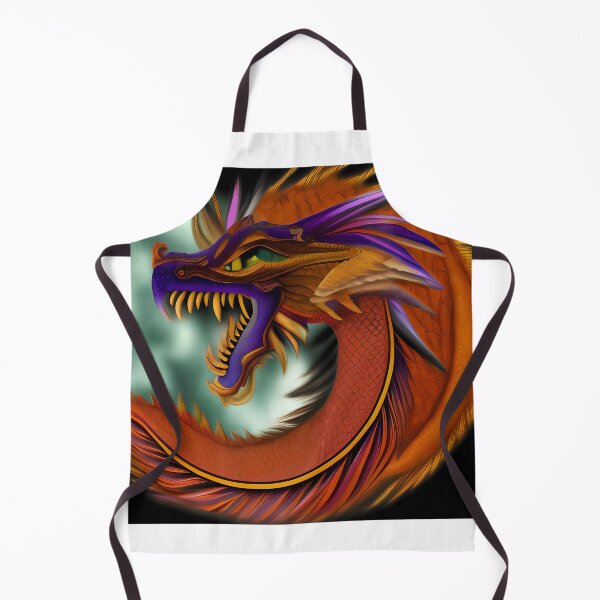 Item preview, Orange and Purple Chinese Dragon designed and sold by dragynrain.