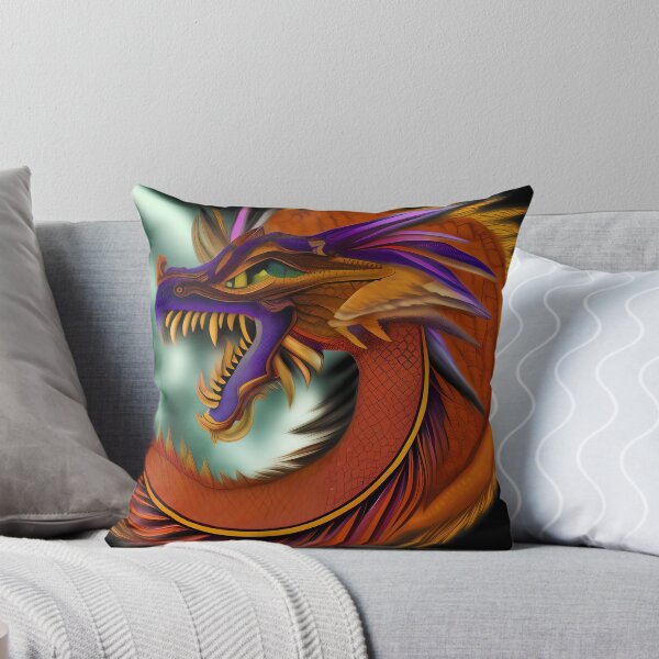 Item preview, Orange and Purple Chinese Dragon designed and sold by dragynrain.