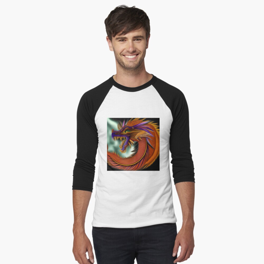 Item preview, Baseball ¾ Sleeve T-Shirt designed and sold by dragynrain.