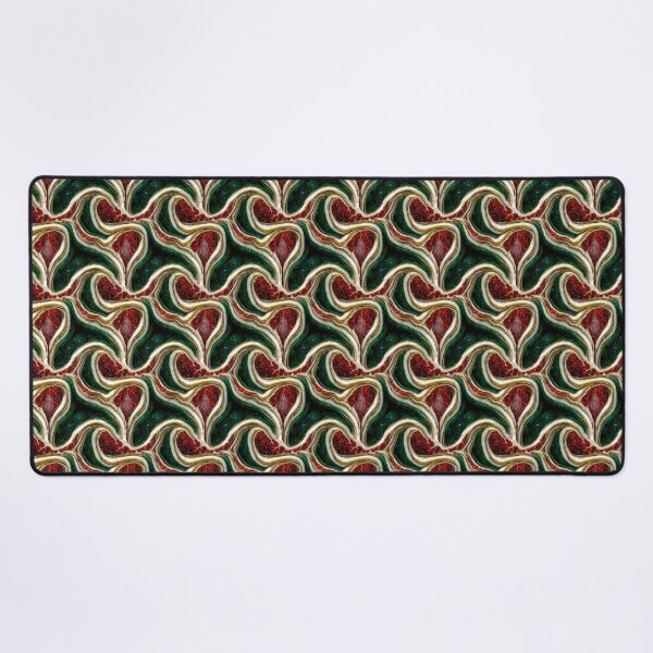 Item preview, Green gold red marble pattern, Intricate marbling pattern designed and sold by TreasuryOE.