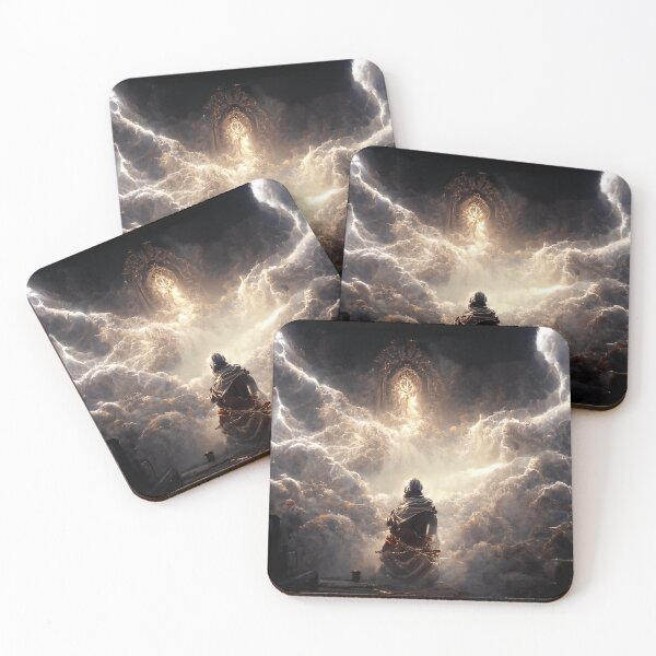 Item preview, Ancient God Zeus meditating in cloud temple No1 designed and sold by angelisart.