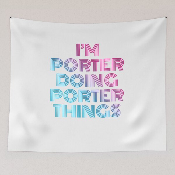 Item preview, I'm Porter Doing Porter Things Retro Neon designed and sold by SVPOD.