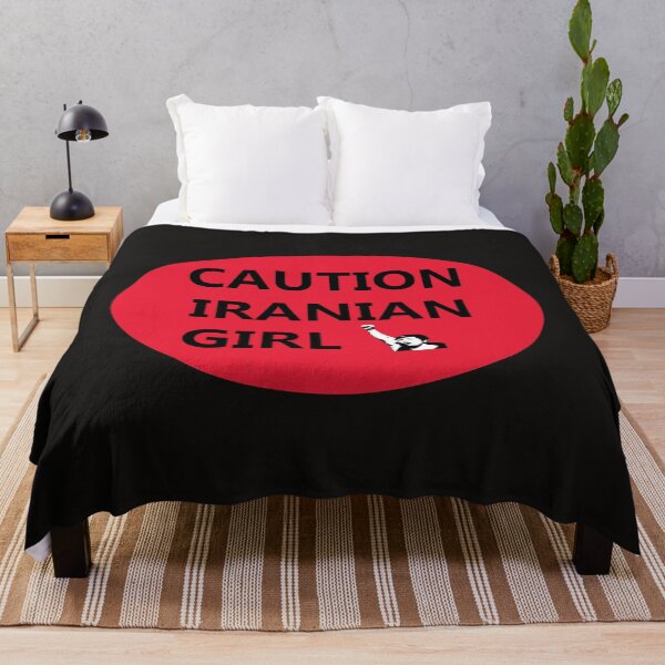 Item preview, CAUTION IRANIAN GIRL industrial style sign designed and sold by lobodelnoir.