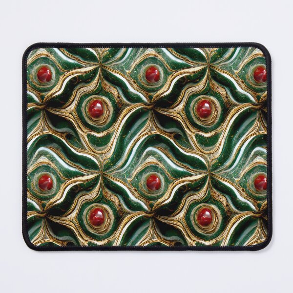 Item preview, Green gold red marble pattern, Intricate marbling pattern designed and sold by TreasuryOE.