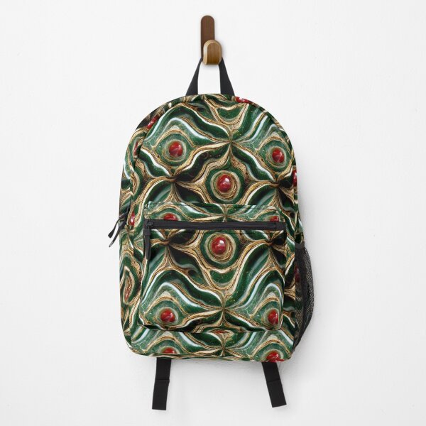 Item preview, Green gold red marble pattern, Intricate marbling pattern designed and sold by TreasuryOE.