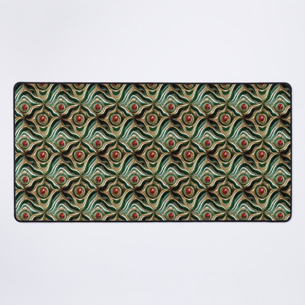 Item preview, Green gold red marble pattern, Intricate marbling pattern designed and sold by TreasuryOE.
