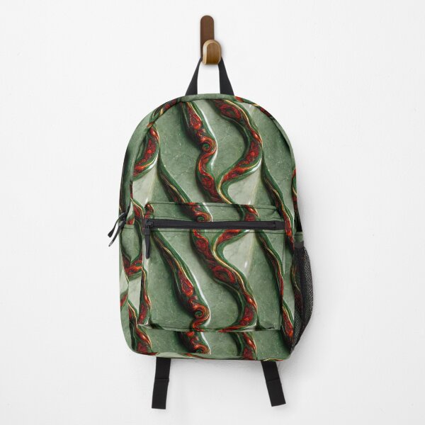 Item preview, Green gold red marble pattern, Intricate marbling pattern designed and sold by TreasuryOE.